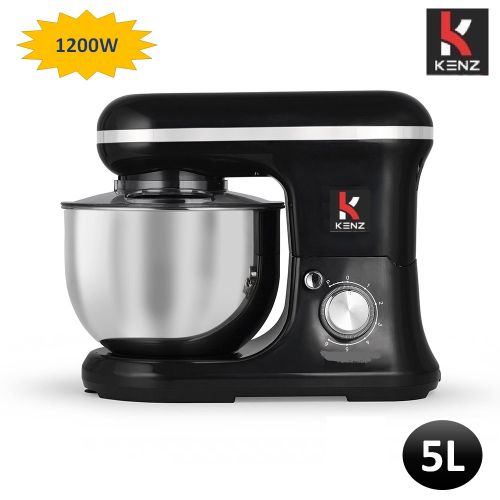 Image de Kenz Robot pétrin pâtissier 6 vitesses 1200w, 5L, multifonction - Unbranded