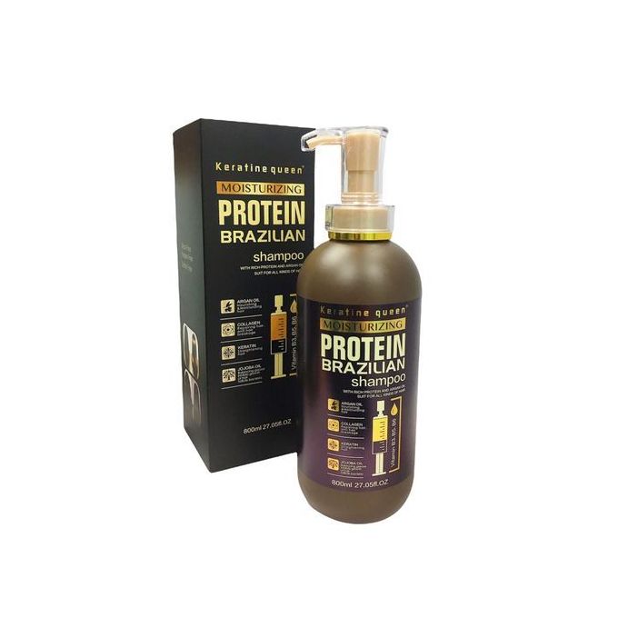 Image de keratine queen Protein Brazilian - Shampooing 800ml et Masque 1000 ML sans sulfate - Unbranded