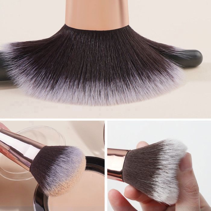 Image de Kit de 20 Pinceaux de maquillage - Noir et Doré - Unbranded