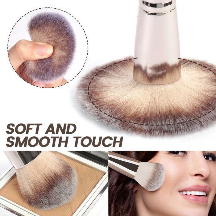 Image de Kit de pinceaux de maquillage - Maange - 18 pièces - Fibres synthétiques - Design élégant - Idéal pour débutants - Unbranded