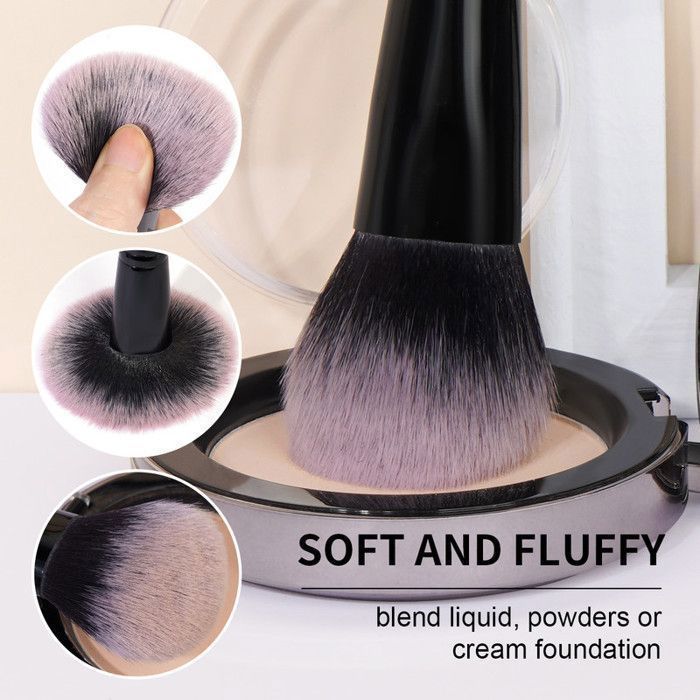 Image de Kit de pinceaux de maquillage - MAANGE - MAG51239 - 18 pièces - Poils en nylon - Couleur noire/brown/pink - Unbranded