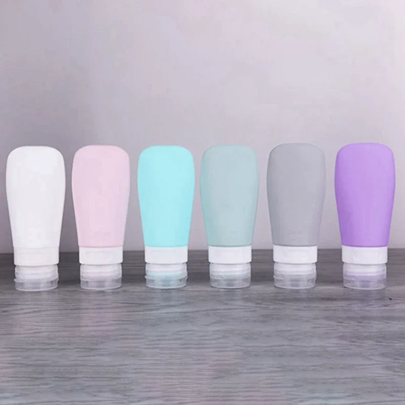 Image de Kit de Voyage pour Cosmétiques - Flacons Silicone Sans BPA - Unbranded