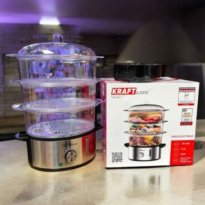 Image de Kraft line Cuiseur électrique à Vapeur Look-in 3 Compartiments - Unbranded