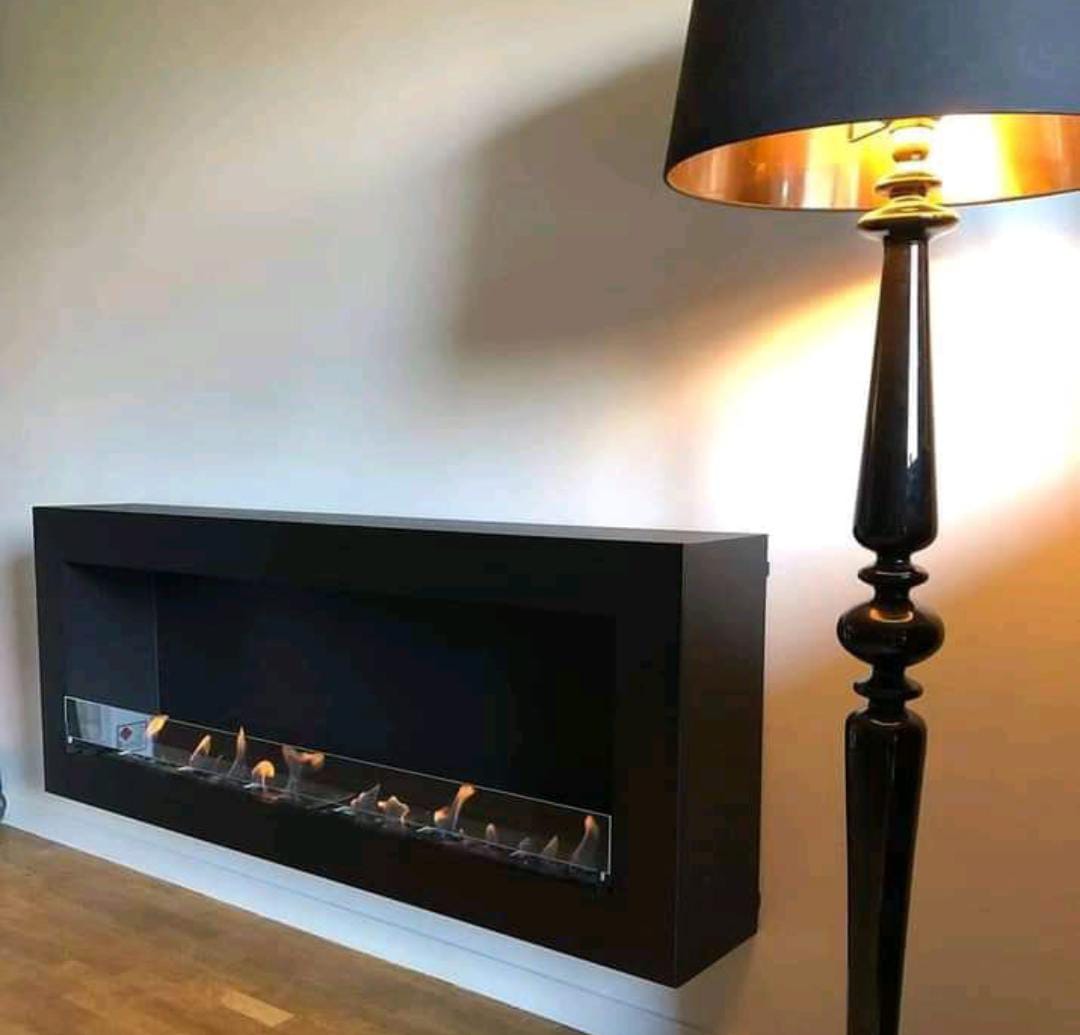 Image de kratki golf cheminée Bio- sfeerhaard avec plaque de verre "1m" - Unbranded