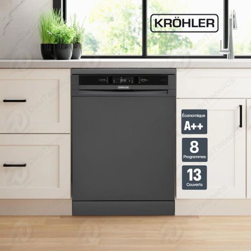 KRÖHLER Lave Vaisselle - 13 Couvert - Ecran Digital - KLV-T-32- SILVER