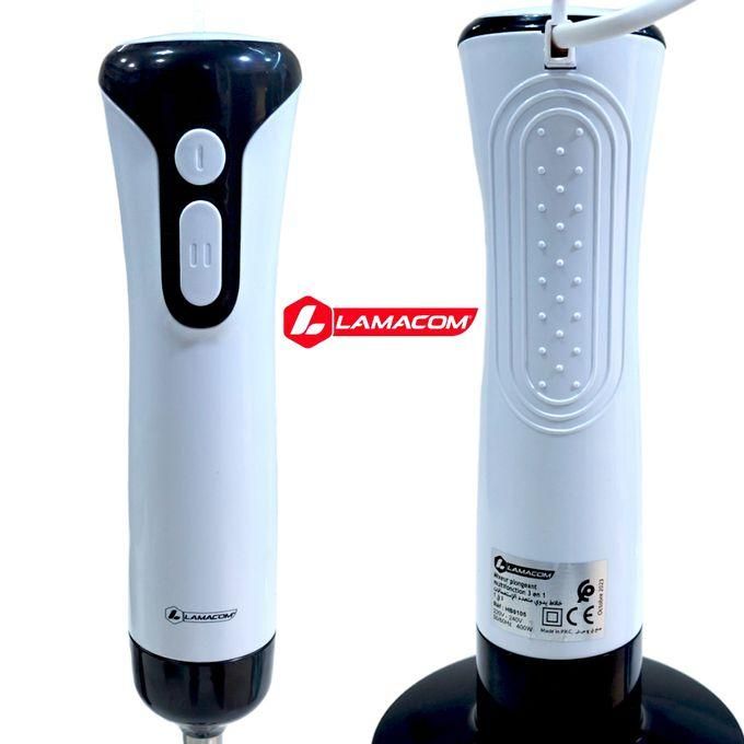 Image de Lamacom Mixeur plongeant 3 en 1, Mixeur avec 2 Vitesses, 400W - Mini-hachoir inclus - Unbranded