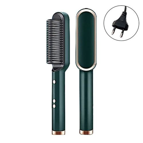 Image de Lisseur électrique professionnel multi-vitesses brosse à friser, peigne à lisser - Unbranded