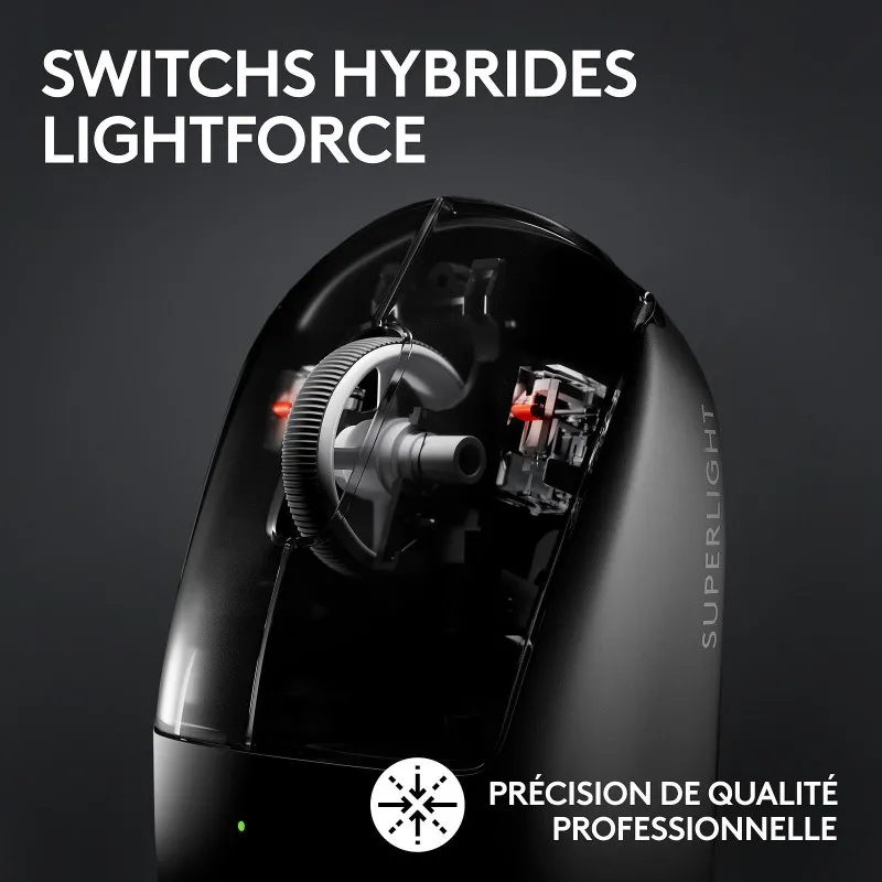 Image de Logitech G Pro X Superlight 2 Lightspeed (Noir) - Unbranded