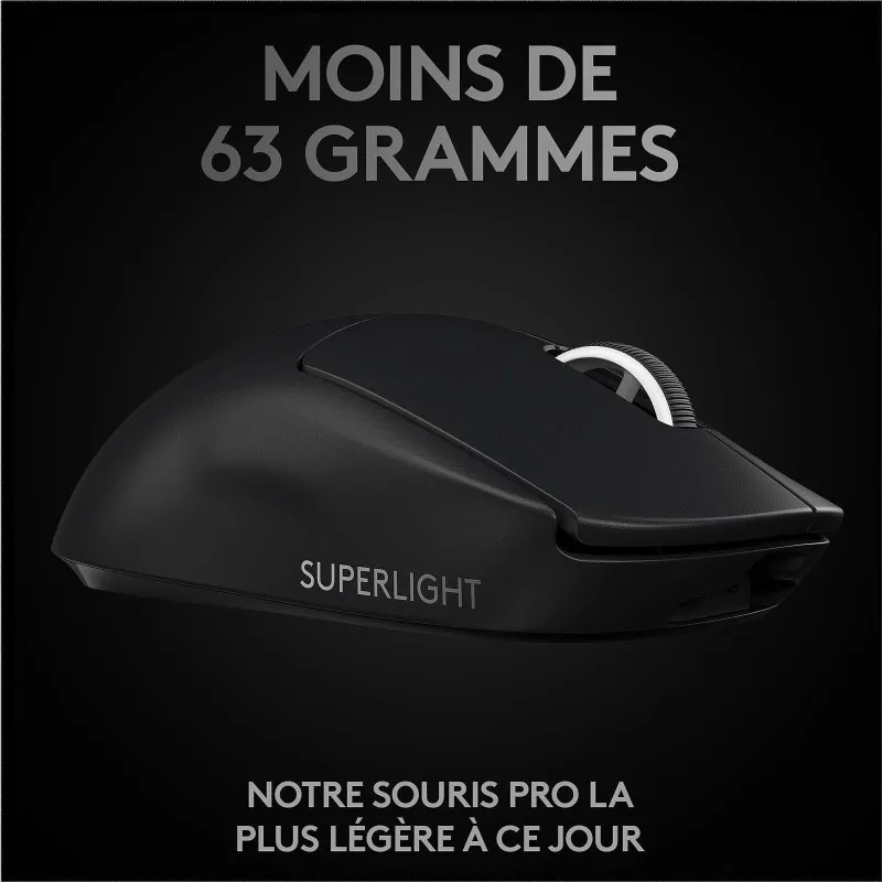 Image de Logitech G Wireless Gaming Pro X Superlight (Noir) - Souris Gaming - Unbranded