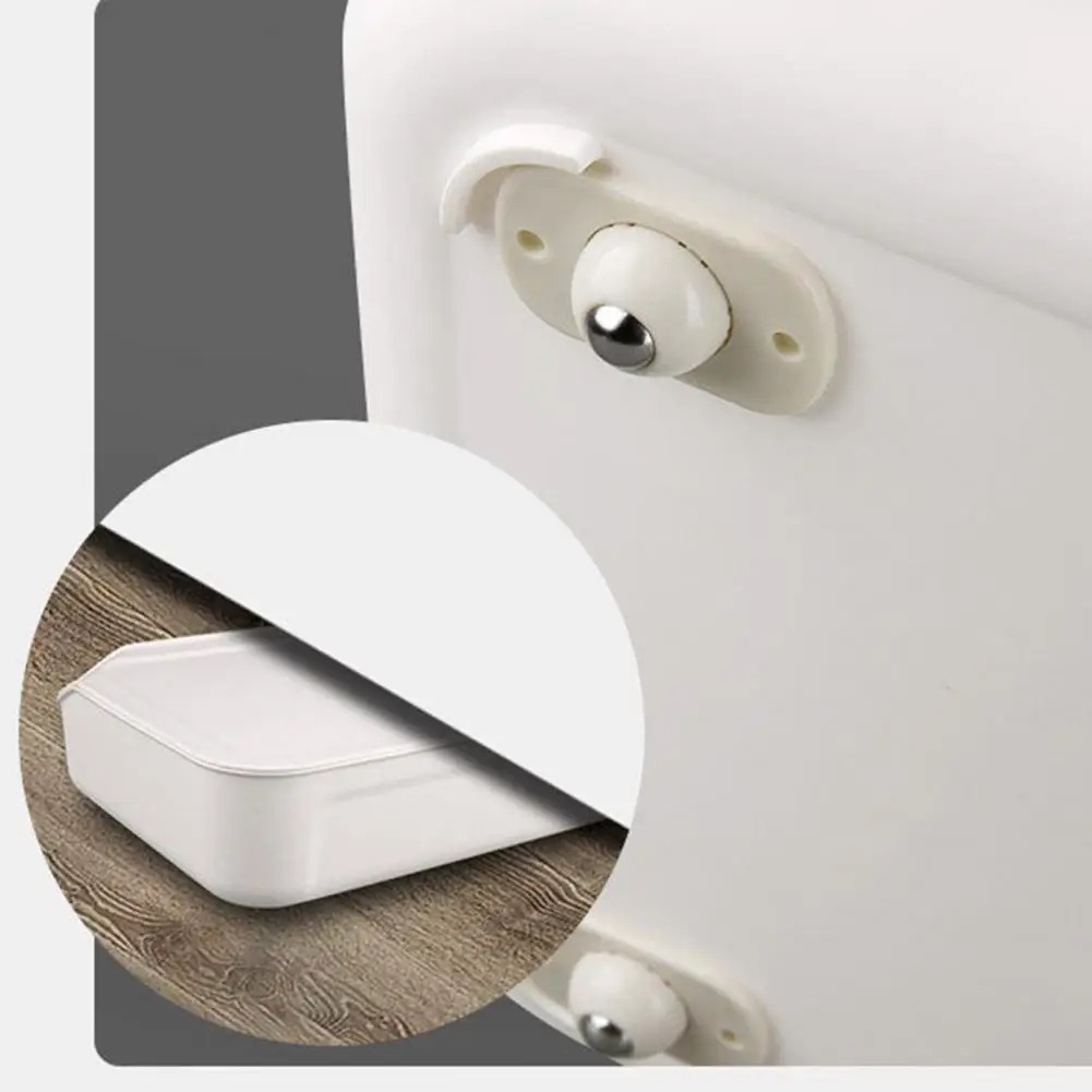 Image de Lot 4 Pcs Roulettes Pivotantes Auto-Adhésives Mini Roulettes Pivotantes à 360° - Unbranded