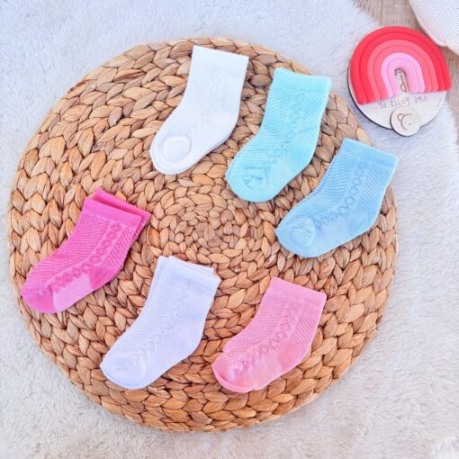 Image de Lot de 3 paires de chaussettes bébé coloris au choix - Unbranded