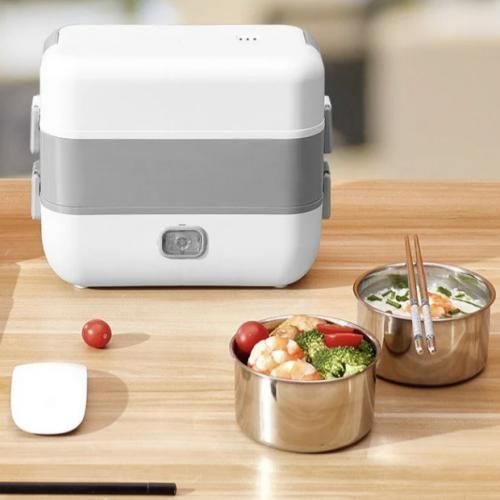 Image de Lunch box portable 4 bol inox - Unbranded