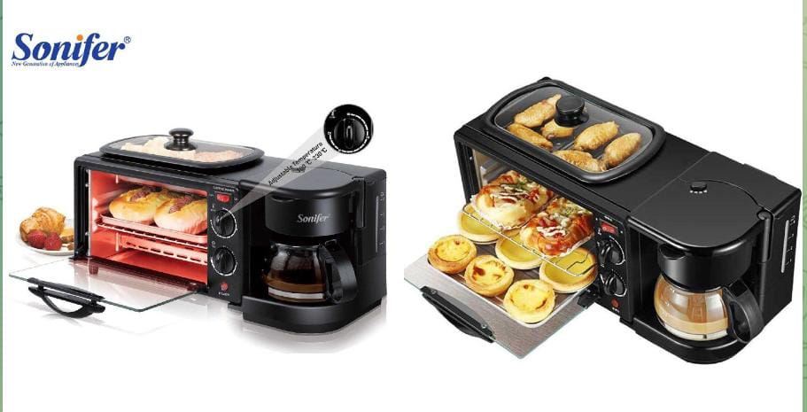 Machine a petit-déjeuner électrique 3 en 1