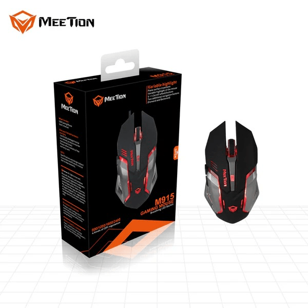 Image de Meetion MT-M915 – Souris Gaming Filaire RGB, Haute Précision, Boutons Programmables, Design Ergonomique - Unbranded