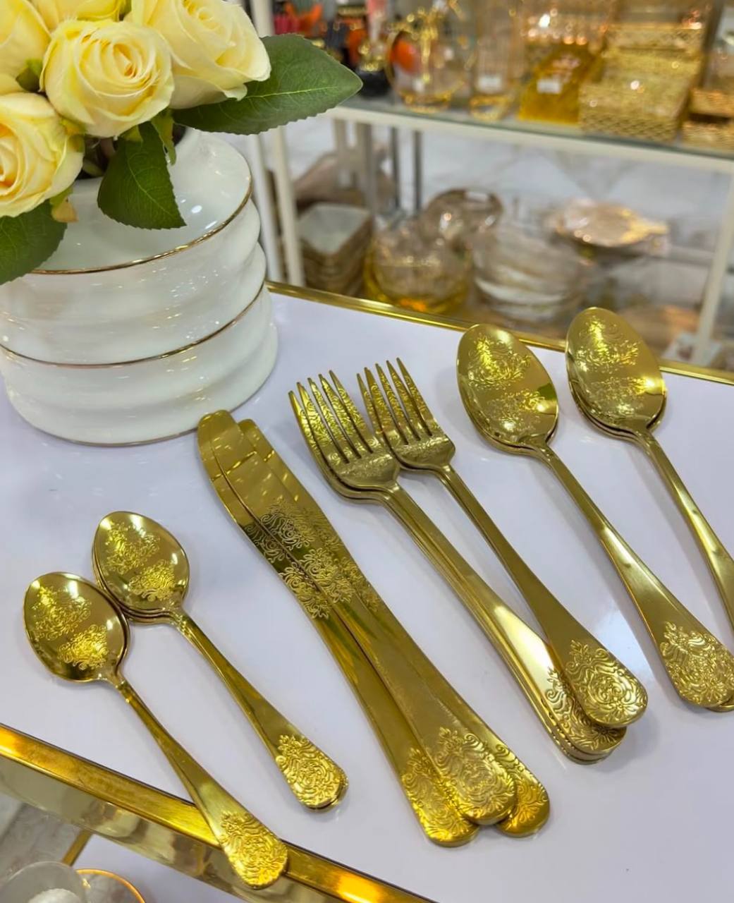 Image de Ménagère 24 pièces avec valise stalesteel en acier inoxydable - Unbranded