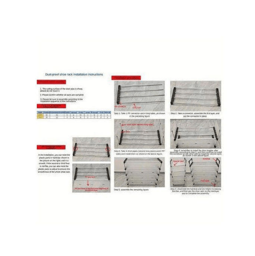 Image de Meuble à chaussures - Résistant - 140x63x27 cm - Gain de place - Organisateur - Mixte - Unbranded