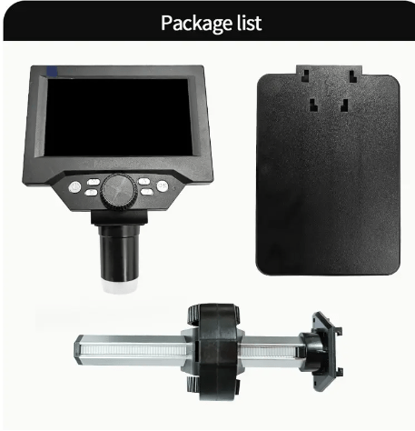 Image de Microscope Numérique 1000X 1080P 5.5 "LCD Microscope Loupe avec Support Microscope pour Réparation Électronique - Unbranded