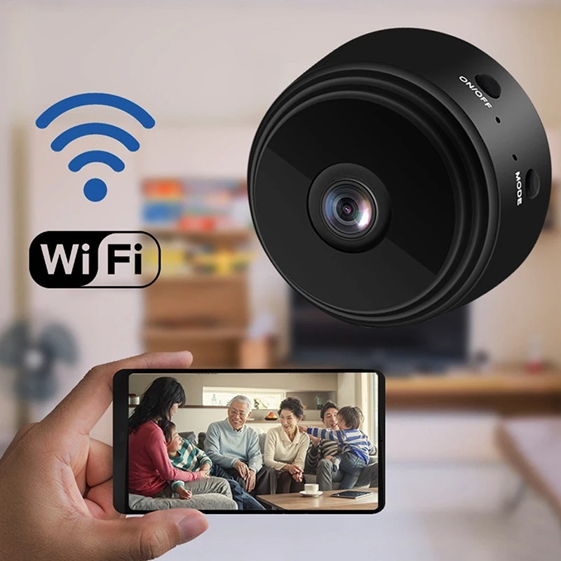 Image de Mini A9 Caméra IP WIFI 480P - Caméra de surveillance compacte avec son bidirectionnel - Unbranded