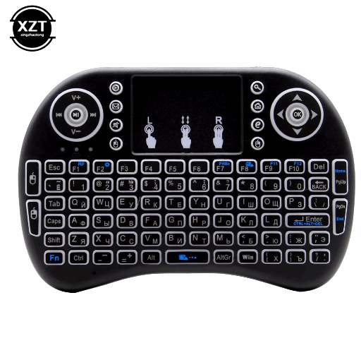 Image de Mini Clavier sans Fil rétro-éclairé Touchpad pour Multimédia Android Smart TV PC - Unbranded