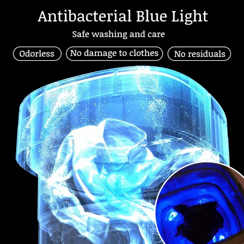 Image de Mini Machine à Laver Pliable avec Essoreuse Automatique, Compacte et Portable - Unbranded