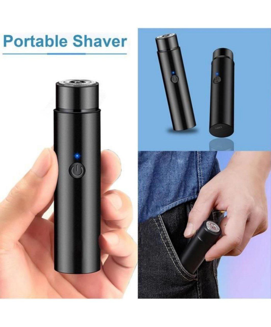 Image de Mini Rasoir Rechargeable pour Hommes et Femmes, Idéal Pour le Voyage
