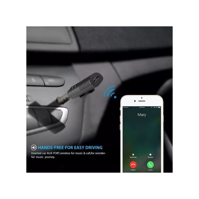 Image de Mini récepteur Audio émetteur 3.5mm Jack Kit voiture auto mains libres adaptateur de musique AUX Bluetooth - Unbranded