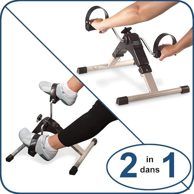 Image de Mini vélo d'exercice Pliable pour les bras et les jambes avec écran LCD - Unbranded