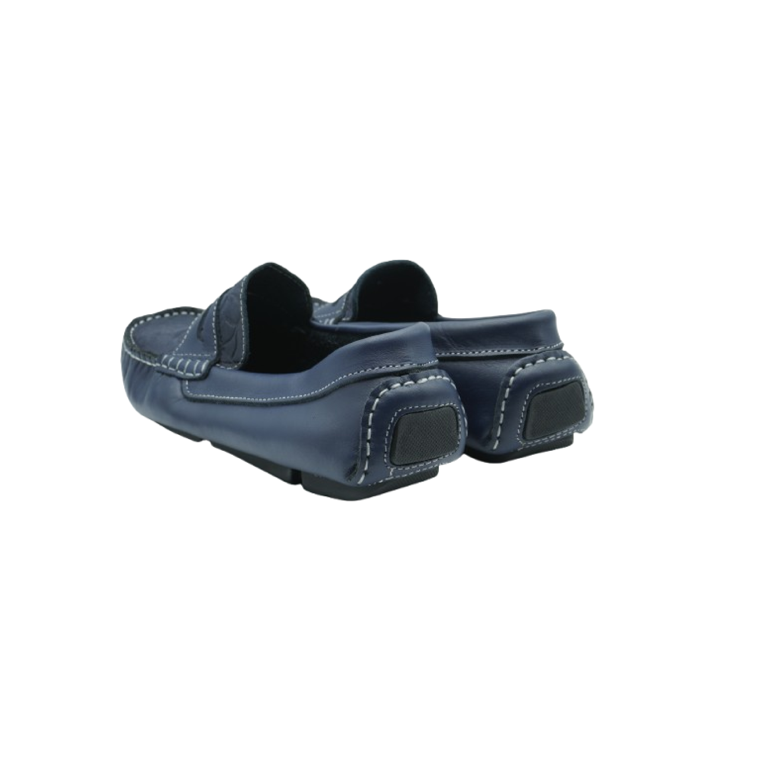 Mocassins Hommes en cuir Bleu