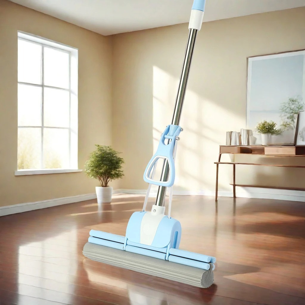 Image de Mop Éponge pour Ménage – Balai à Éponge Ultra Absorbant avec Poignée Ajustable - Unbranded