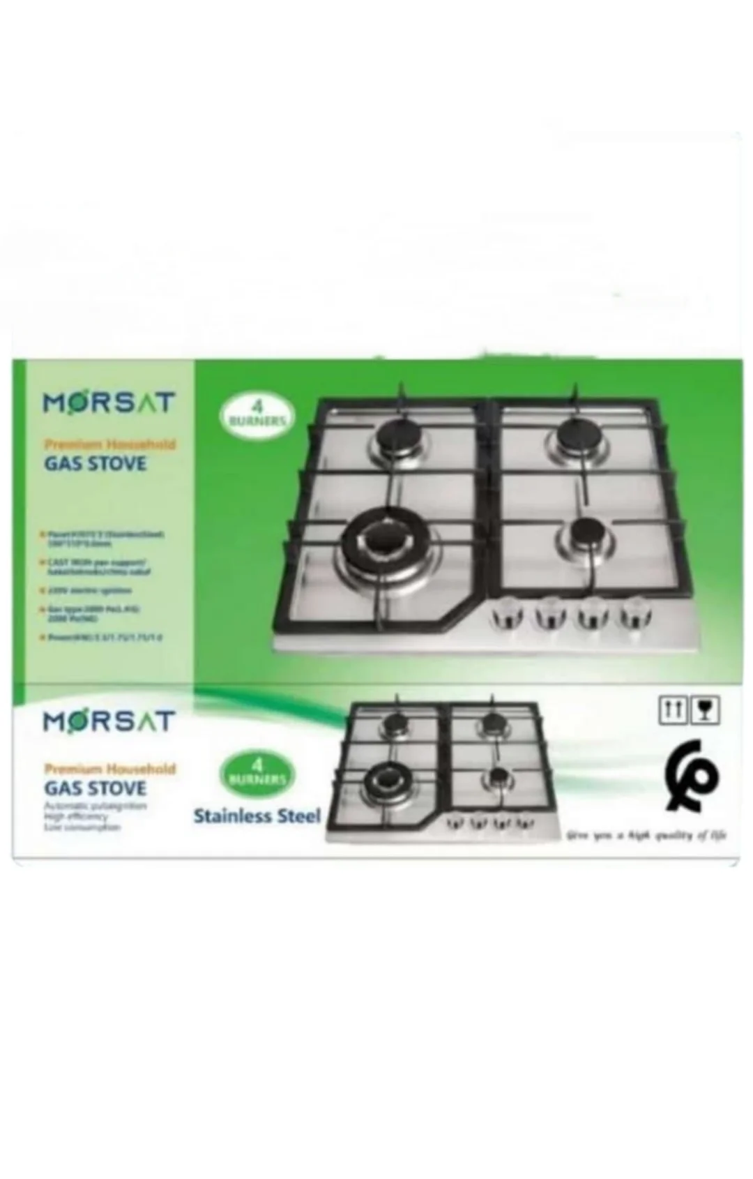 Image de MORSAT PLAQUE DE CUISSON A GAZ 4FEU FONTE H59-4022GT - Unbranded