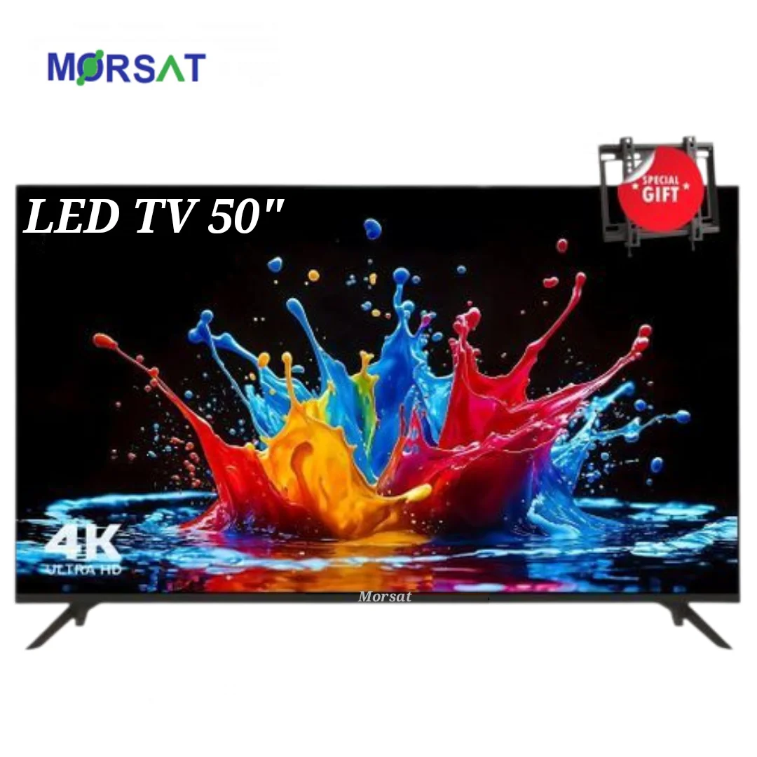 Image de Morsat Smart TV 50″ Android.14 4K UHD – Récepteur Intégré + TNT + HDMI + USB – Nouveau modèle - Unbranded