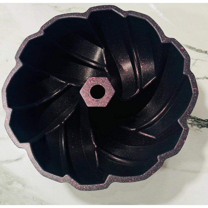 Image de Moule à gâteau - Granit - Noir - 23,5x9,5 cm - Antiadhésif - Compatible lave-vaisselle - Unbranded