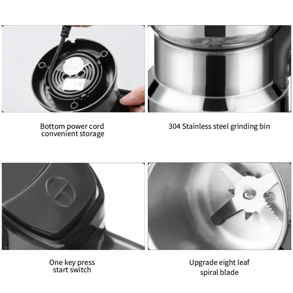 Image de Moulin à Café et Épices Électrique – Puissant et Pratique pour Moudre Café et Épices