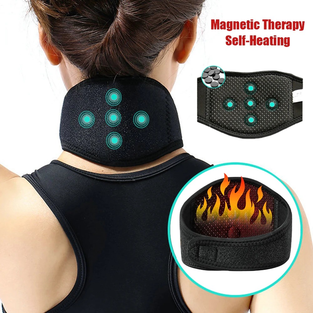 Image de Neck Brace - Collier de chauffage magnétique pour relaxation musculaire - Unbranded
