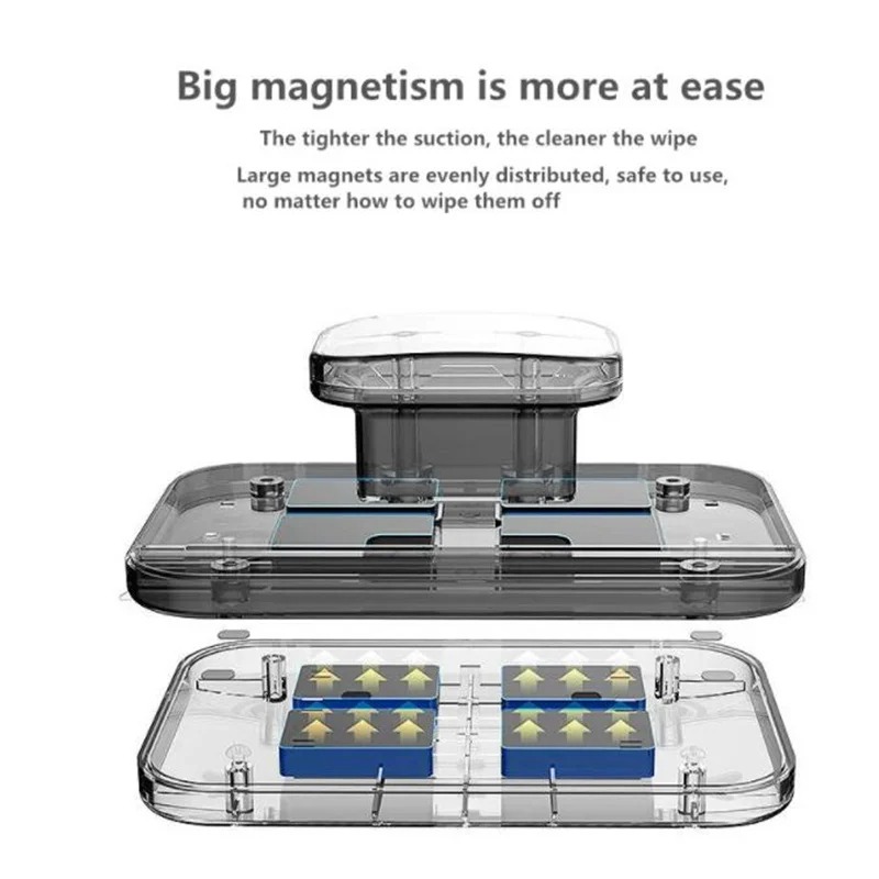 Image de Nettoyeur de Vitres Magnétique – Nettoyage Intérieur &amp; Extérieur Facile - Unbranded