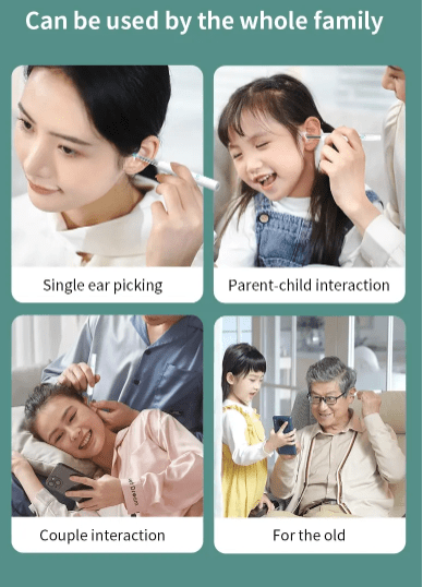 Image de nettoyeur d'oreille avec caméra, otoscope endoscope, sans fil 1080p android iphone - Unbranded