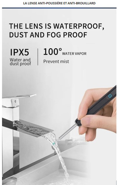 Image de Nettoyeur d'oreille intelligent sans fil avec caméra otoscope endoscope - Unbranded