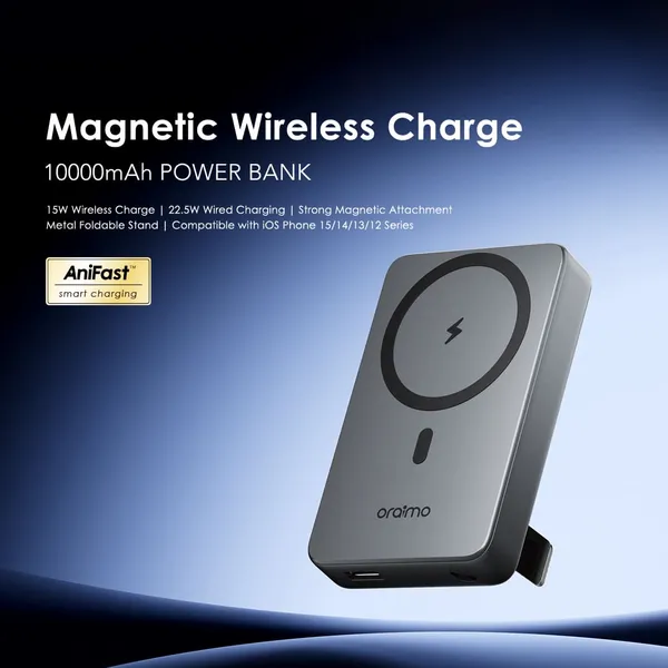 oraimo MagPower 15 10000mAh Wireless and Wired Power Bank