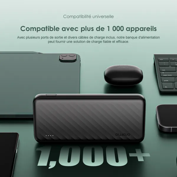 oraimo Slice Link Banque d'alimentation 10000mAh 12W