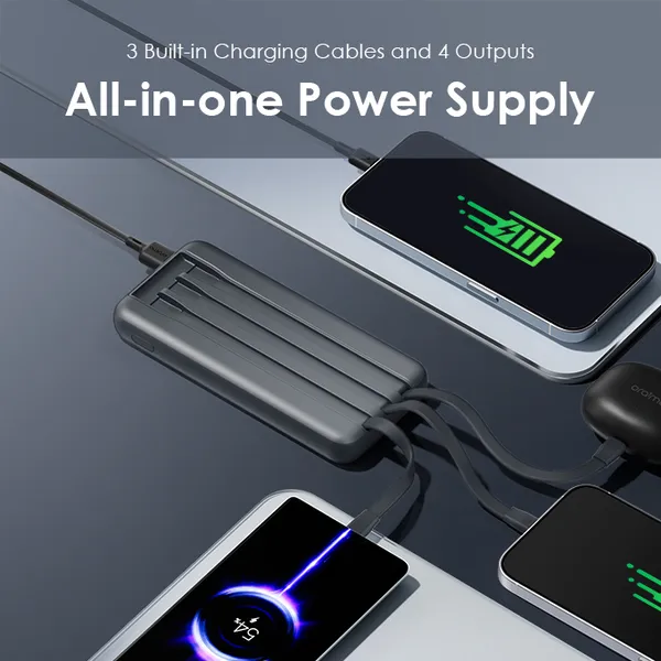 oraimo Slice Link Pro Banque d'alimentation 10000mAh 22.5W