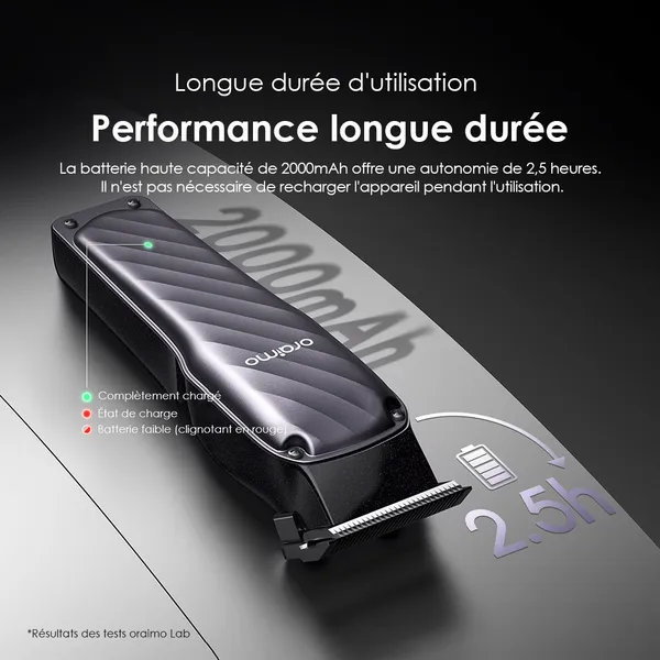 oraimo SmartClipper 2C Tondeuse à cheveux professionnelle