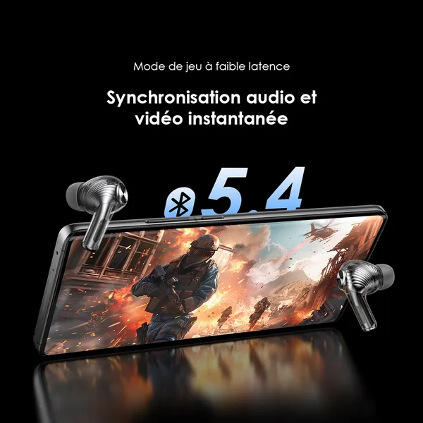 oraimo SpaceBuds Pro ANC hybride adaptatif Véritables écouteurs sans fil