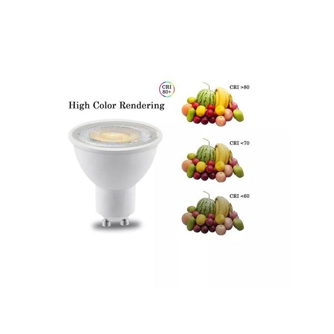 Image de Pack de 6 Spots LED Gu10 4000K 8W - Unbranded