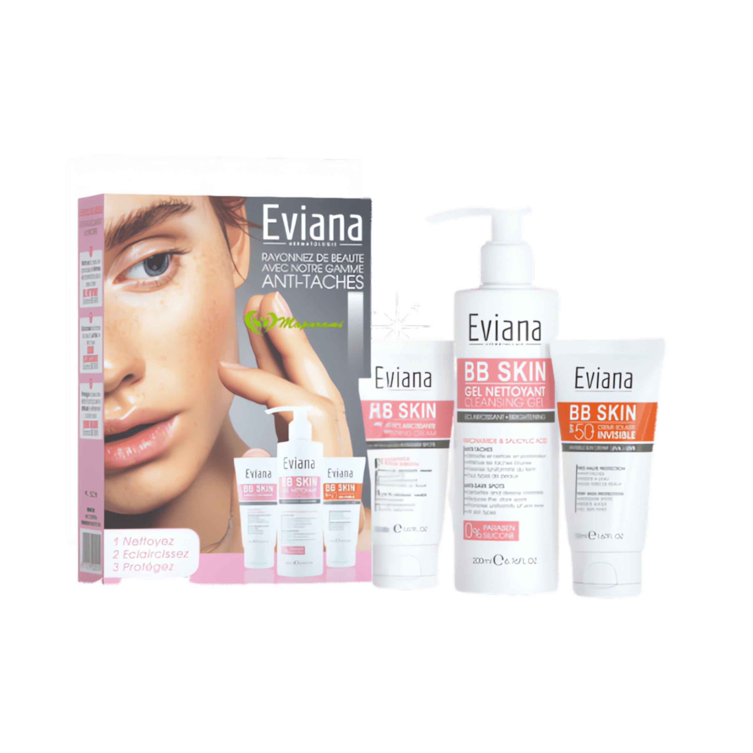 Image de Pack éclaircissante et anti-taches brunes - EVIANA - Unbranded
