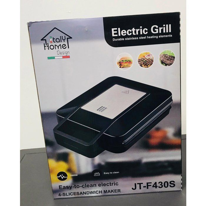 Image de PANINI-Machine à panin-Machine a sandwich-i 4 Tranches électrique 1400W - Unbranded