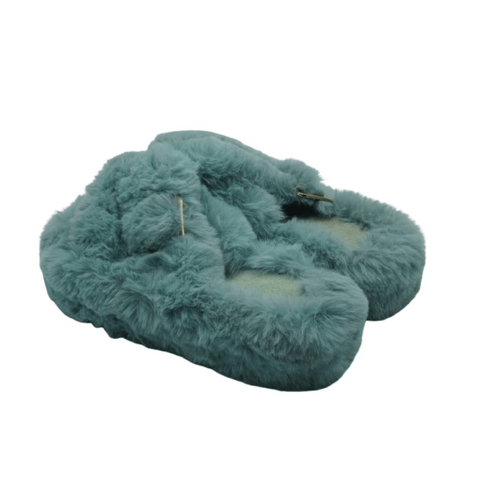 Image de Pantoufles sandale pour femmes en fourrure - Unbranded