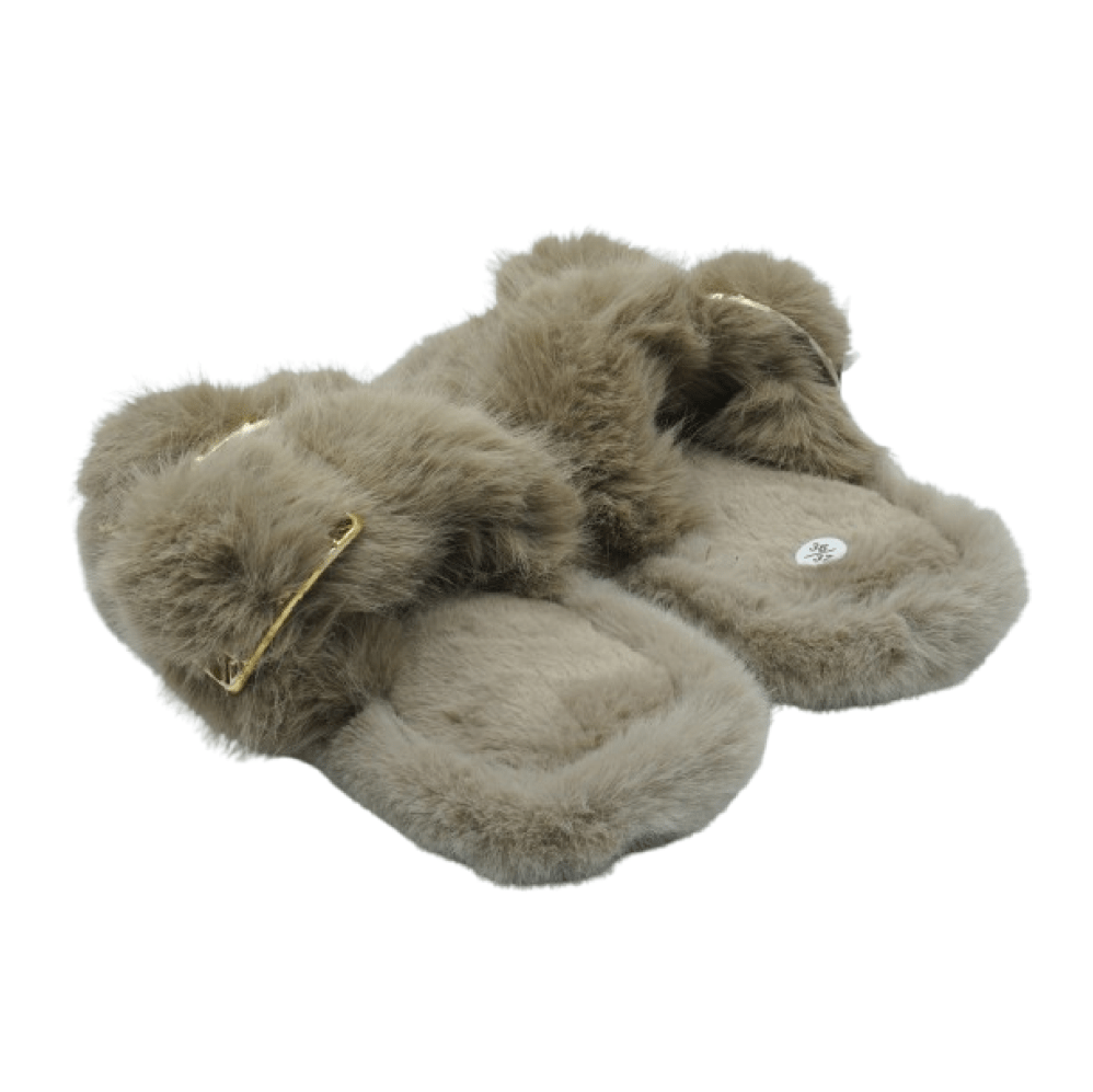 Image de Pantoufles sandale pour femmes en fourrure - Unbranded