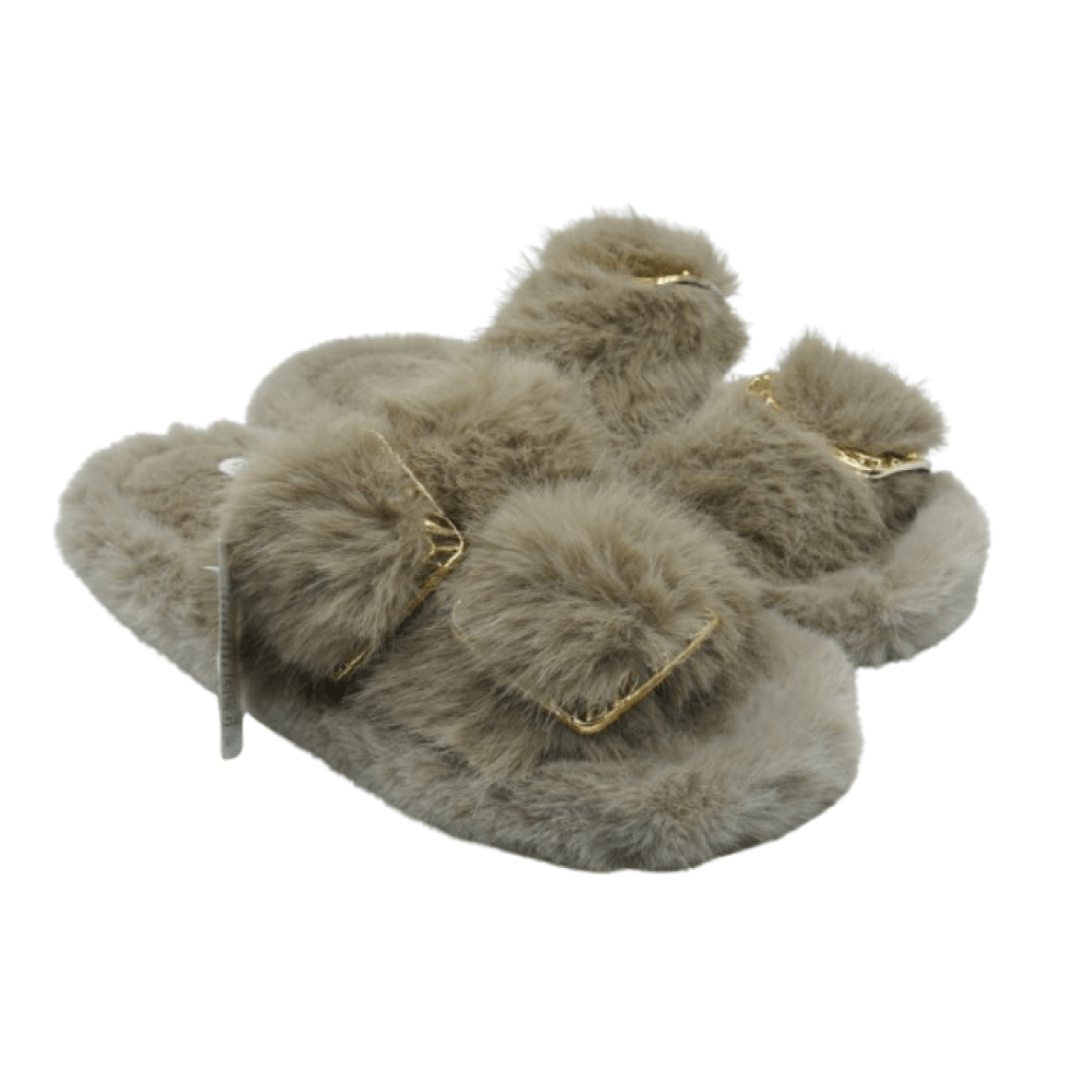 Image de Pantoufles sandale pour femmes en fourrure - Unbranded