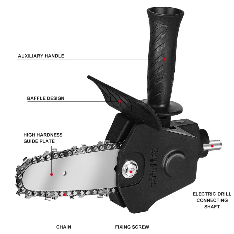 Image de Perceuse Électrique Convertie en Scie - Accessoire de Transformation Pratique - Unbranded