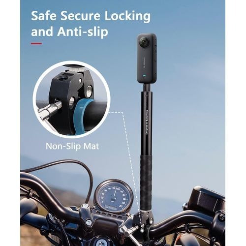 Image de Perche à selfie pour Insta 360 et Gopro invisible pour moto et vélo - Unbranded